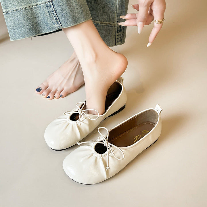Damen Ballerinas mit modischem Gummizug und eleganten Akzenten