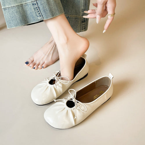 Damen Ballerinas mit modischem Gummizug und eleganten Akzenten - Vittorelli