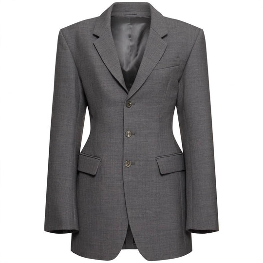 Damen Oversize-Blazer mit langer Silhouette und markanter Schulterpartie Nord Taschen