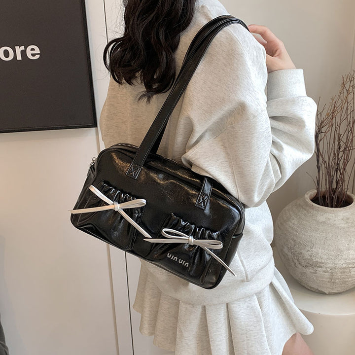 Damen elegante Glanz-Handtasche Nord Taschen