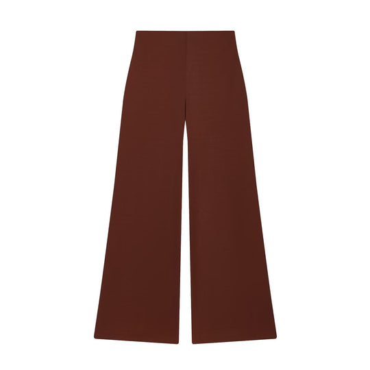 Damen Zweiteiliges Loungewear-Set mit gedrehtem Saumdetail und weiter Highwaist-Hose Nord Taschen