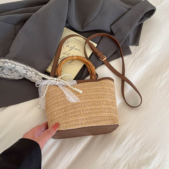Damenhandtasche mit kreativen Texturmischungen Nord Taschen