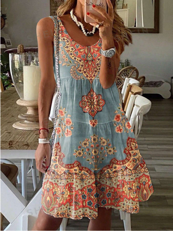 Damen Freizeitkleid mit verspieltem Muster