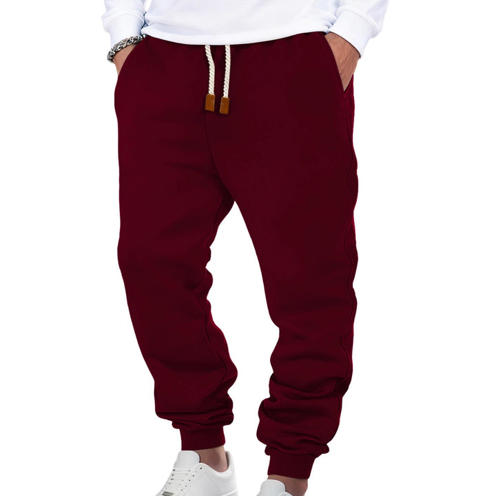 Herren nan komfortable Jogginghose aus hochwertiger Baumwollmischung mit elastischem Bund Kordelzug und Bündchen