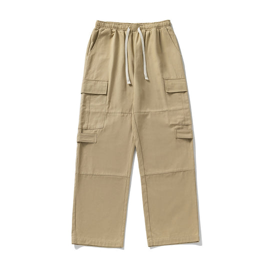 Unisex Weite Cargo-Hose mit elastischem Bund, Kordelzug und Mehrfach-Taschen Nord Taschen