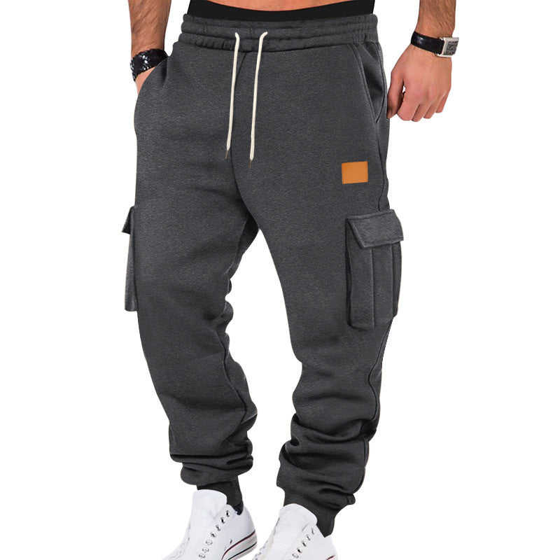 Herren Cargo-Jogginghose mit Seitentaschen und elastischem Bund