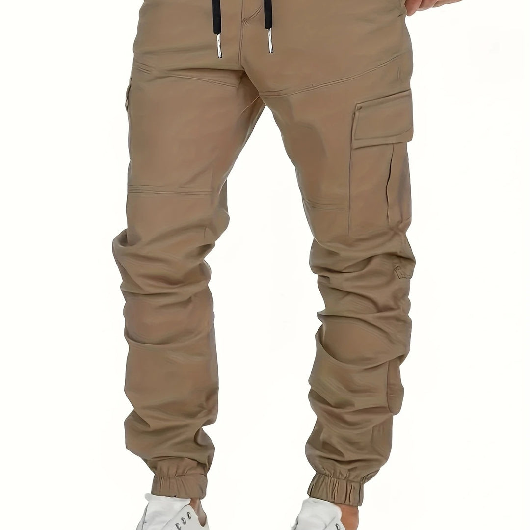 Herren Cargo-Jogginghose mit Tunnelzug, elastischen Bündchen und großen Klappentaschen Nord Taschen