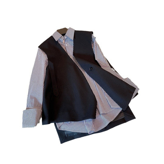 Damen Modische Weste mit Hemd Nord Taschen