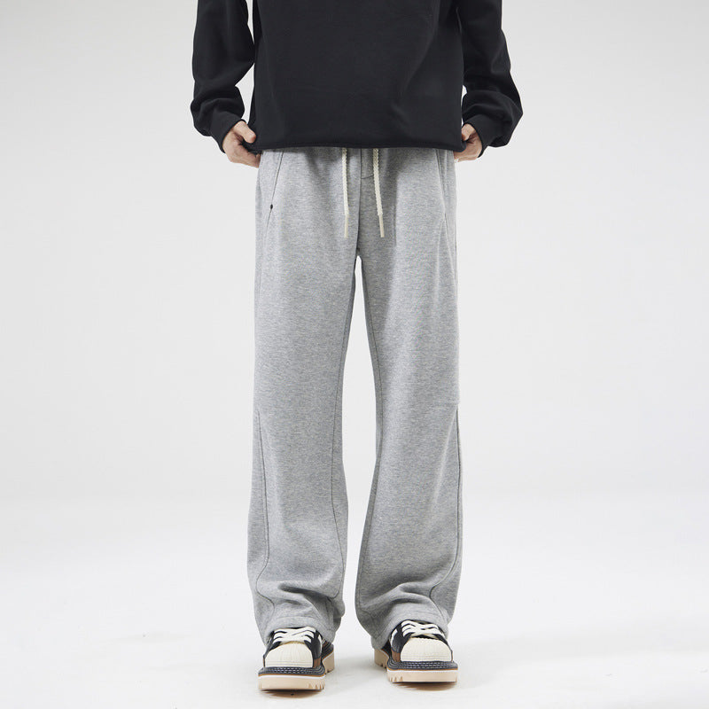 Unisex Locker geschnittene Sweatpant mit geradem Bein, elastischem Bund und aufgesetzten Gesäßtaschen Nord Taschen