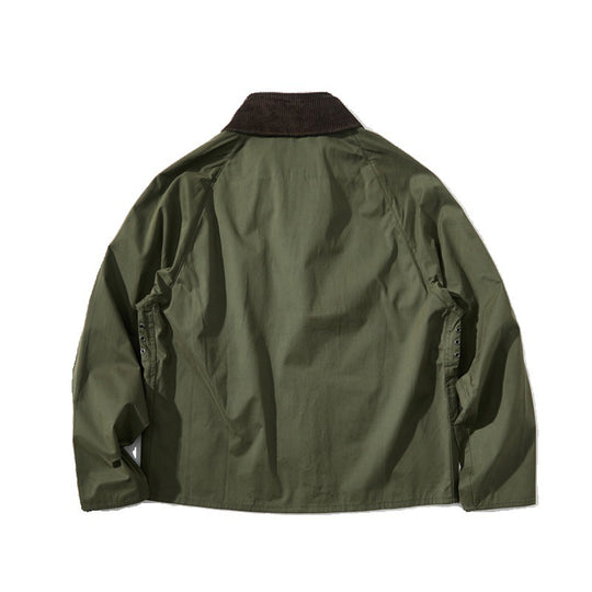 Herren Kurz geschnittene Utility-Fieldjacke mit Cordkragen und D-Ring-Details Nord Taschen
