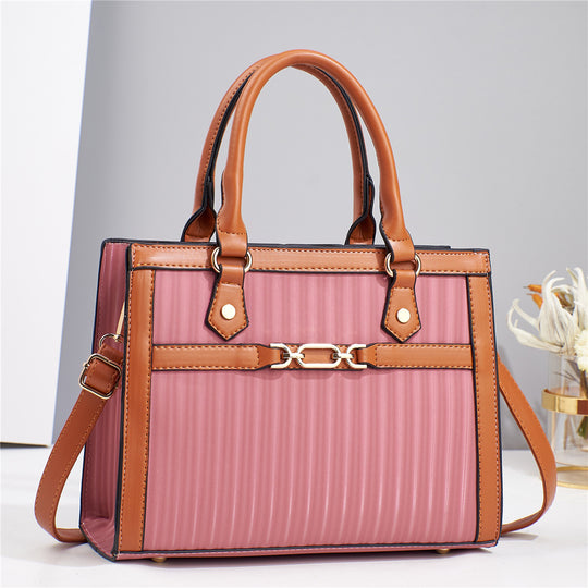 Damen trendige Handtasche mit strukturiertem Obermaterial und abnehmbaren Schulterriemen Nord Taschen