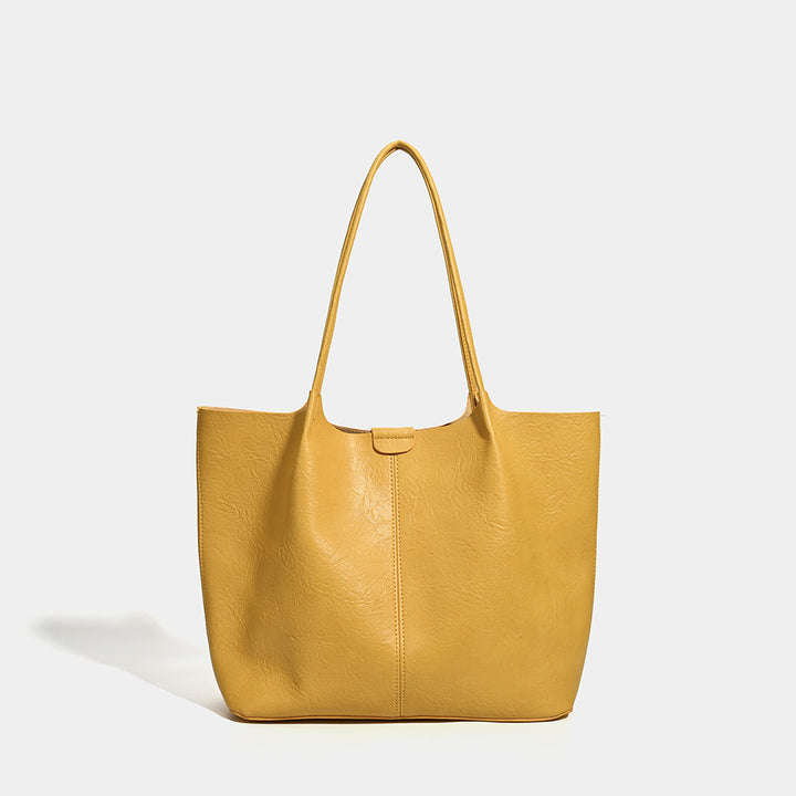 Damen Shopper-Tasche mit feiner strukturierter Oberfläche und edlen Lederakzenten Nord Taschen