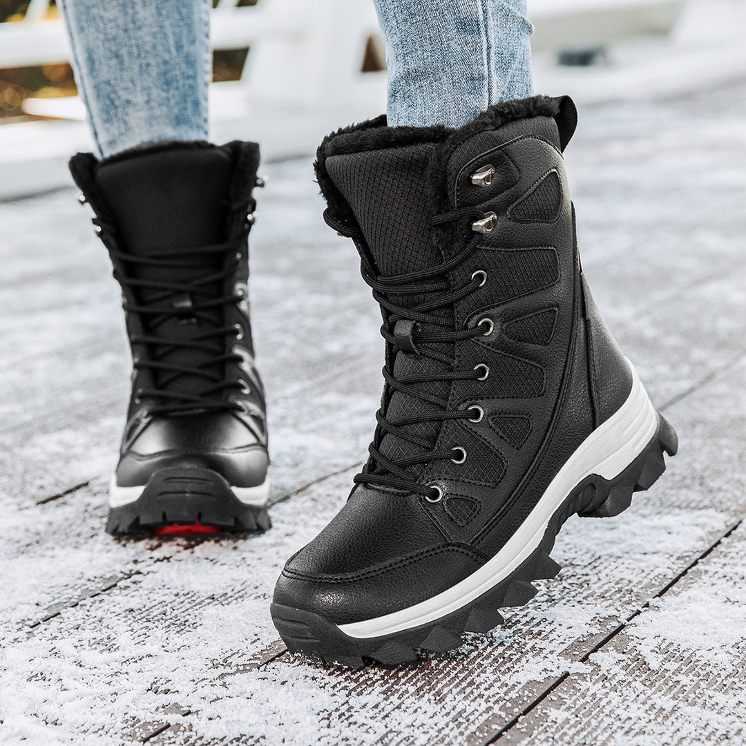 Damen Wasserdichte Winterstiefel mit isolierendem Futter und rutschfester Sohle Nord Taschen