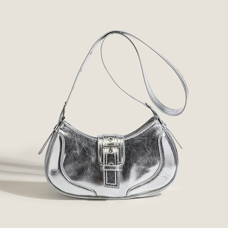 Damen Umhängetasche mit elegantem Schnallenverschluss und strukturierter Oberfläche Nord Taschen