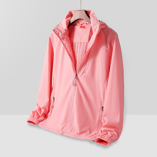 Herren Leichte atmungsaktive Kapuzen-Windjacke mit Mesh-Futter, Reißverschlusstaschen und elastischen Bündchen Nord Taschen