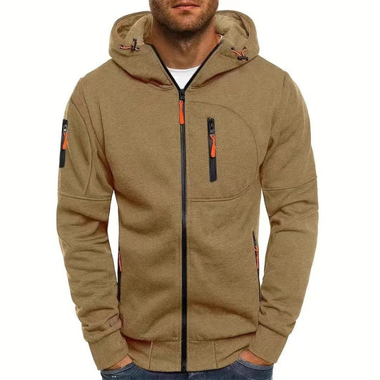 Herren Sportliche Kapuzenjacke mit praktischen Taschen Nord Taschen