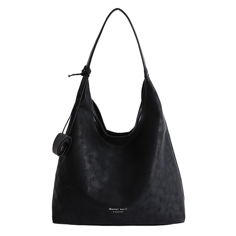 Damen Hobo-Tasche aus hochwertigem, geschmeidigem Kunstleder mit praktischem Kordelzug Nord Taschen