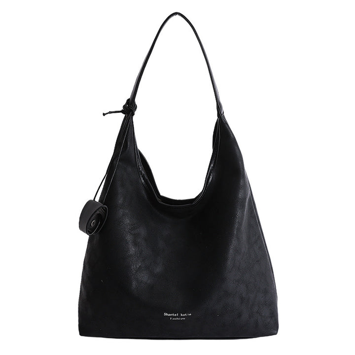 Damen Hobo-Tasche aus hochwertigem, geschmeidigem Kunstleder mit praktischem Kordelzug Nord Taschen