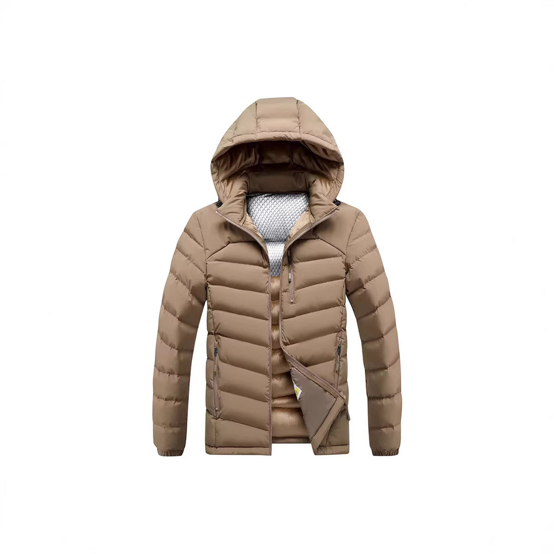 Herren Isolierte Steppjacke mit Kapuze und Thermoreflect-Innenfutter Nord Taschen