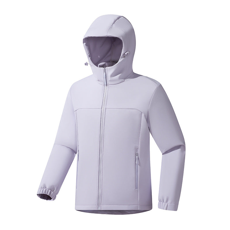 Herren Leichte Softshelljacke mit Kapuze, wind- und wasserabweisender Oberfläche und Reißverschlusstaschen Nord Taschen