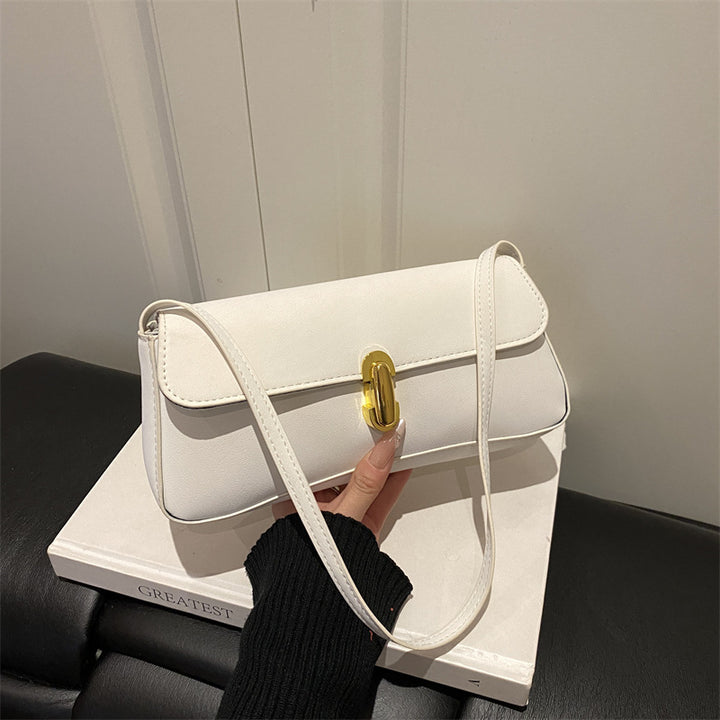 Damen elegante Umhängetasche mit strukturiertem Design und goldener Schnalle Nord Taschen