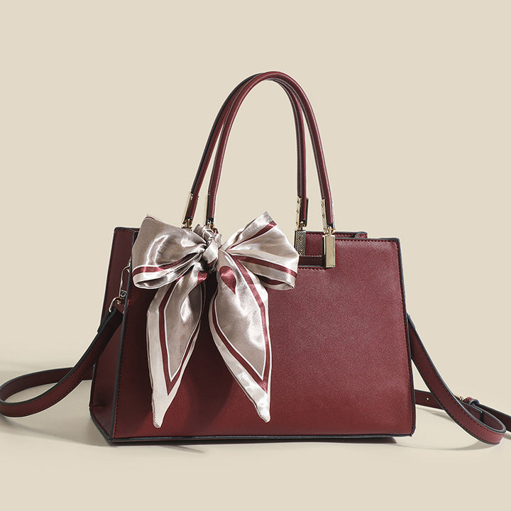 Damen Handtasche mit abnehmbarem Schleifenakzent Nord Taschen
