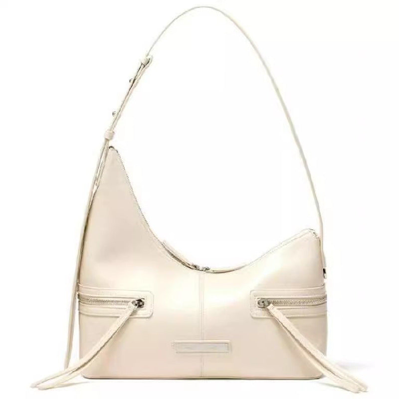 Damen Hobo-Tasche mit luxuriösem Glanz und praktischen Reißverschlussfächern Nord Taschen