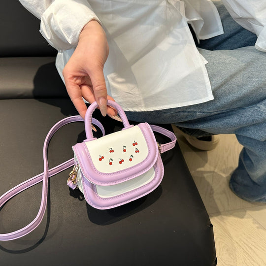 Damen stilvolle Mini-Handtasche mit fruchtigem Kirschmotiv Nord Taschen