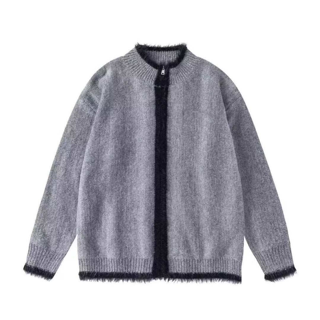 Herren Modische Strickjacke mit barthematischen Akzenten Nord Taschen