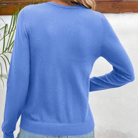 Damen Eleganter Strick-Cardigan mit feinem Material und Knopfdetails Nord Taschen