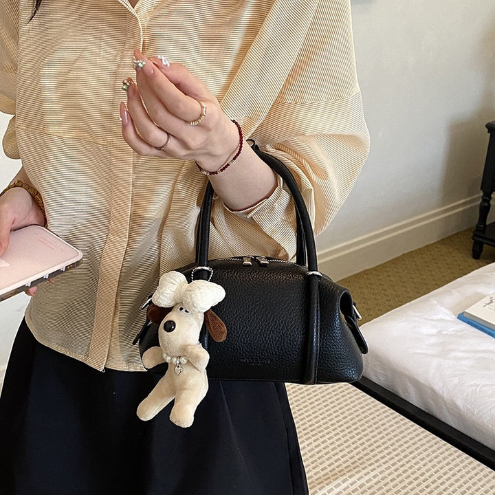 Damen Designer-Handtasche mit spielerischem Tieranhänger Nord Taschen
