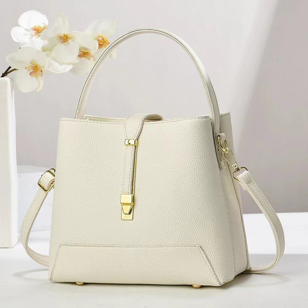 Damen elegante Handtasche mit strukturiertem Design und abnehmbaren Schultergurt Nord Taschen