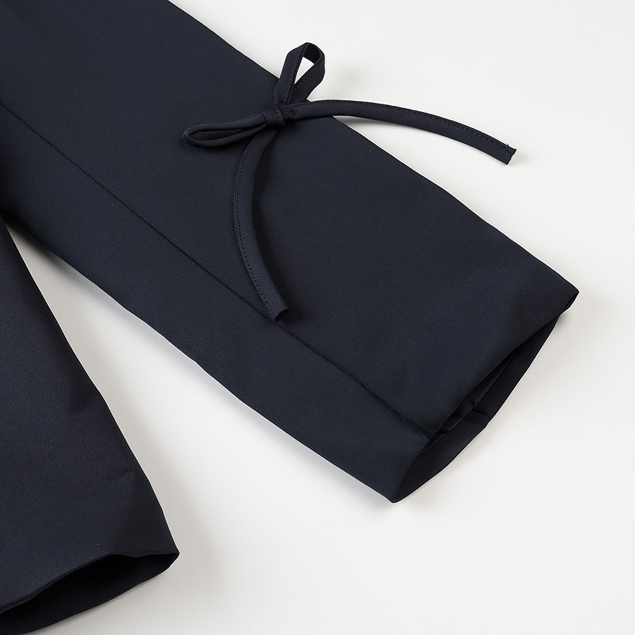 Damen Boxy‑Blazer mit dekorativen Schleifen, Reverskragen und legerer Silhouette Nord Taschen