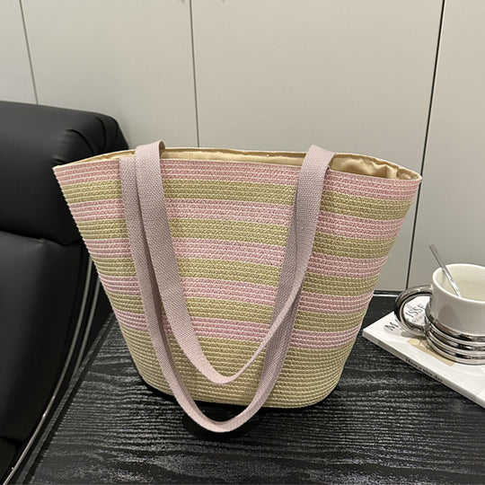 Damen Strandtasche mit vielseitigem Tragekomfort und modernen Streifen Nord Taschen