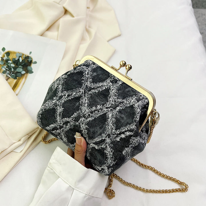 Damen elegante Beuteltasche mit Perlenschmuck Nord Taschen