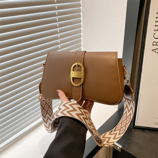 Damen Umhängetasche aus strukturiertem Kunstleder mit elegantem Verschluss Nord Taschen