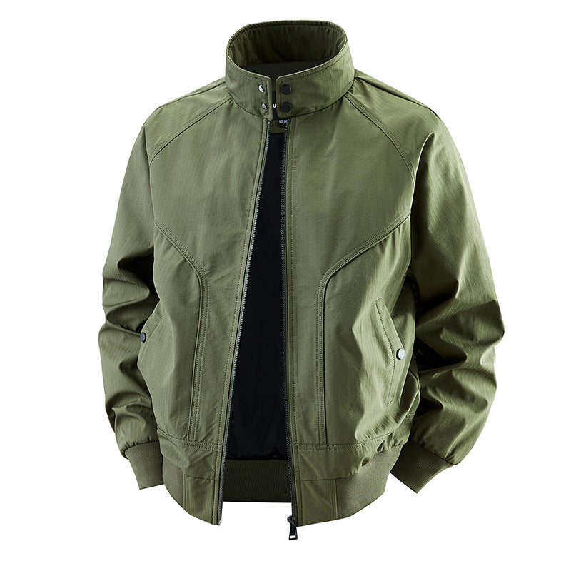 Men's  stretch canvas stand-collar utility bomber jacket Nord Taschen
