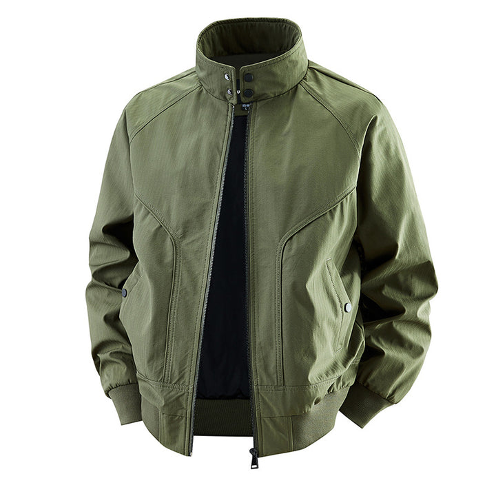Men's  stretch canvas stand-collar utility bomber jacket Nord Taschen