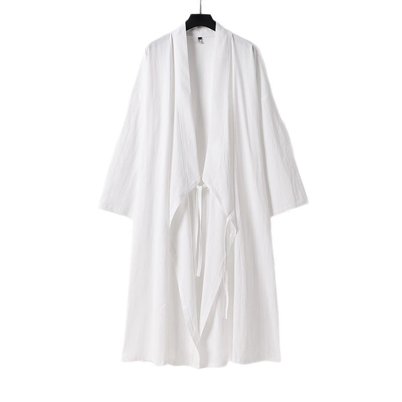 Unisex Langer Kimono-Mantel mit Bindeband, weitem Schnitt und minimalistischer Silhouette Nord Taschen