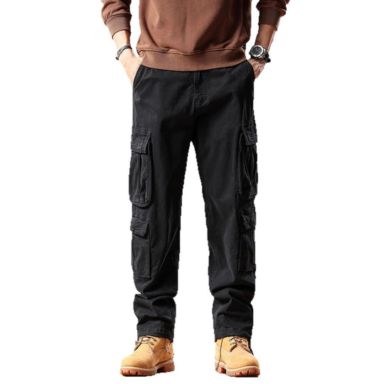 Herren Robuste Cargohose aus Baumwoll-Twill mit Mehrfachtaschen Nord Taschen
