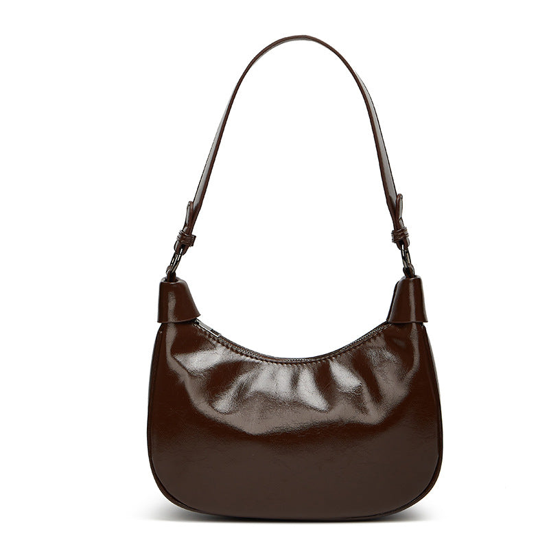 Damen Schultertasche mit elegantem Faltendesign und abnehmbarem Gürtel Nord Taschen