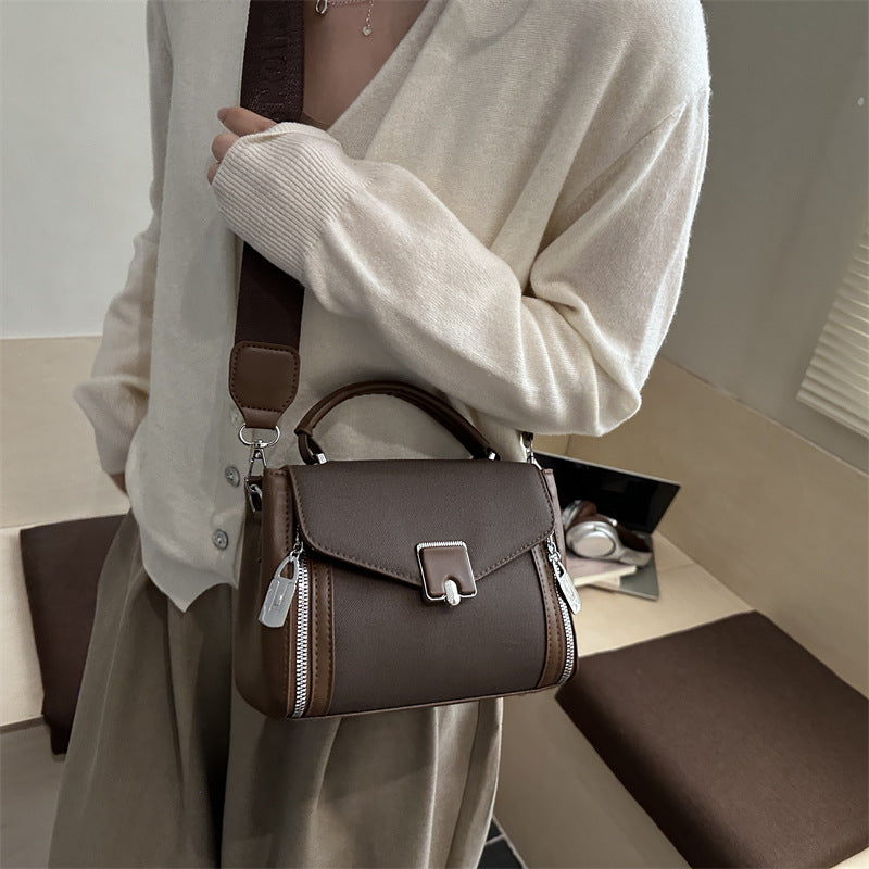 Damen elegante Handtasche mit praktischen Reißverschlussfächern Nord Taschen