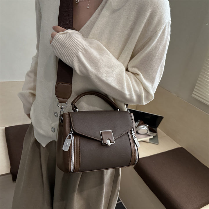 Damen elegante Handtasche mit praktischen Reißverschlussfächern Nord Taschen