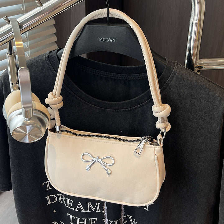Damen elegante Handtasche mit dekorativen Schleifendetails Nord Taschen