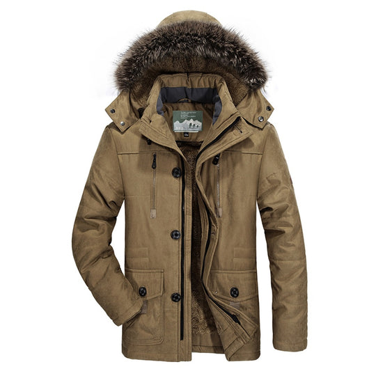 Herren Warm gefütterte Jacke Nord Taschen