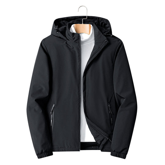 Herren Leichte Softshelljacke mit Kapuze, wind- und wasserabweisend Nord Taschen