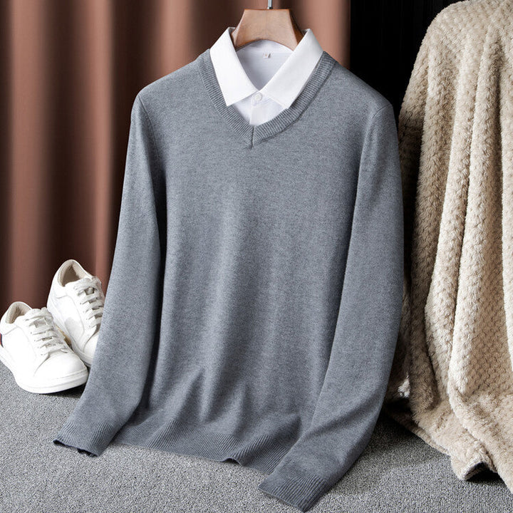 Herren V-Ausschnitt Pullover