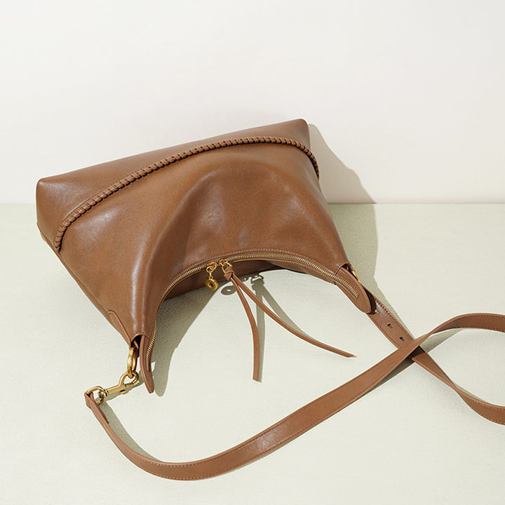 Damen Hobo-Tasche mit geflochtenem Detail Nord Taschen
