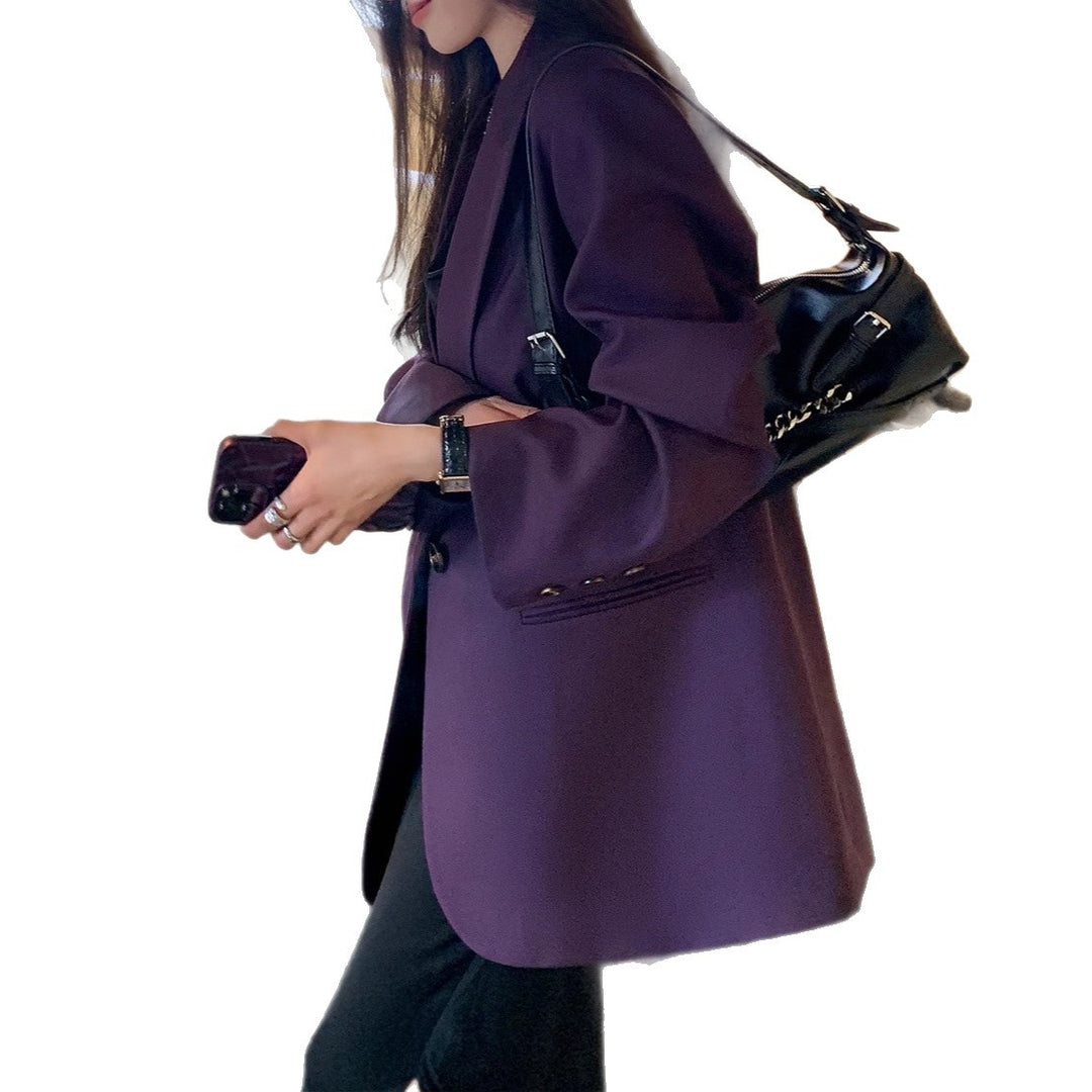 Damen Stilvoller Oversized Blazer Nord Taschen