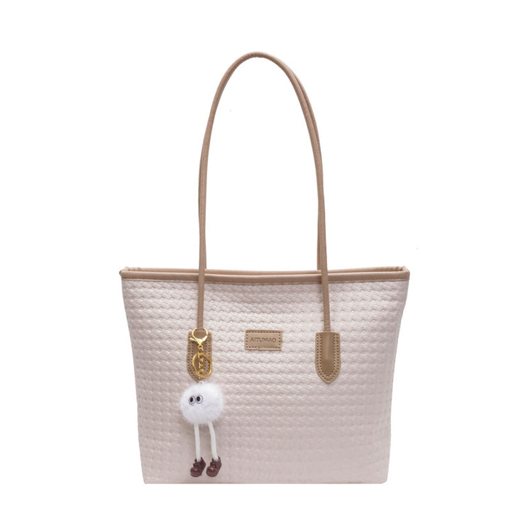 Damen elegante Beuteltasche aus geflochtenem Material Nord Taschen